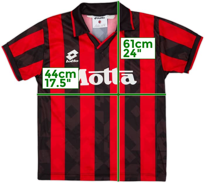1993-94 AC Milan Home Shirt - 8/10 - (L.Boys)