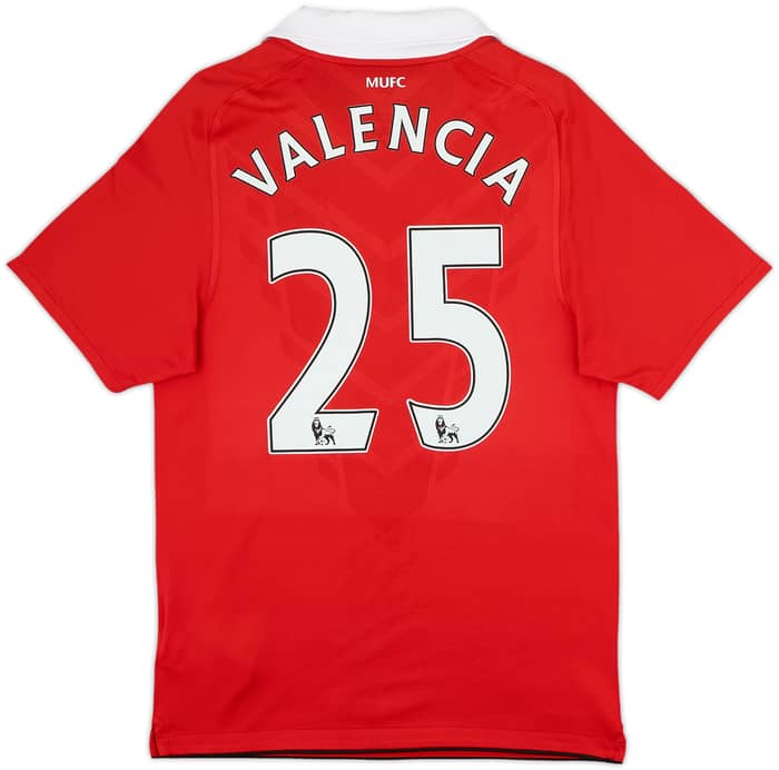 2010-11 Manchester United Home Shirt Valencia #25 - 8/10 - (S)