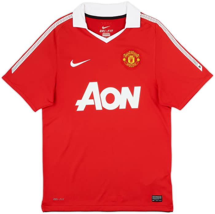 2010-11 Manchester United Home Shirt Valencia #25 - 8/10 - (S)