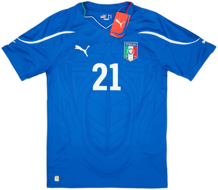 2010-12 Italy Home Shirt Pirlo #21 (M)