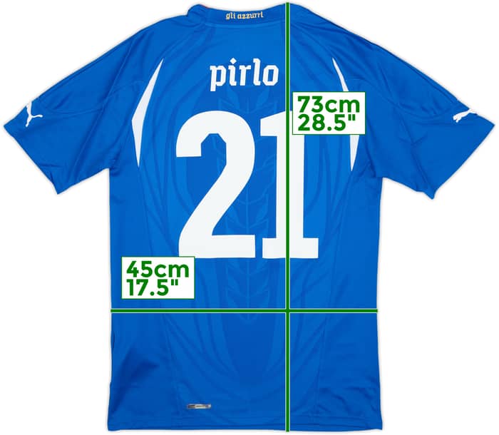 2010-12 Italy Home Shirt Pirlo #21 (M)