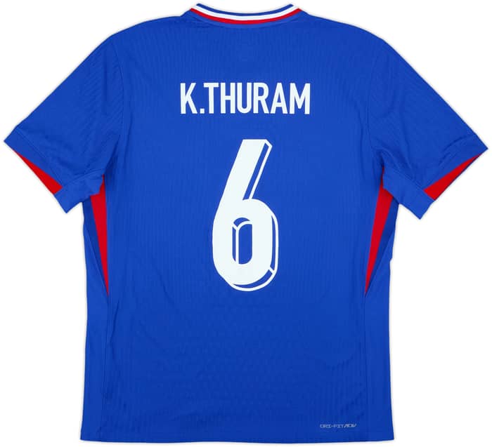 2024-25 France Authentic Home Shirt K.Thuram #6 - 10/10 - (L)