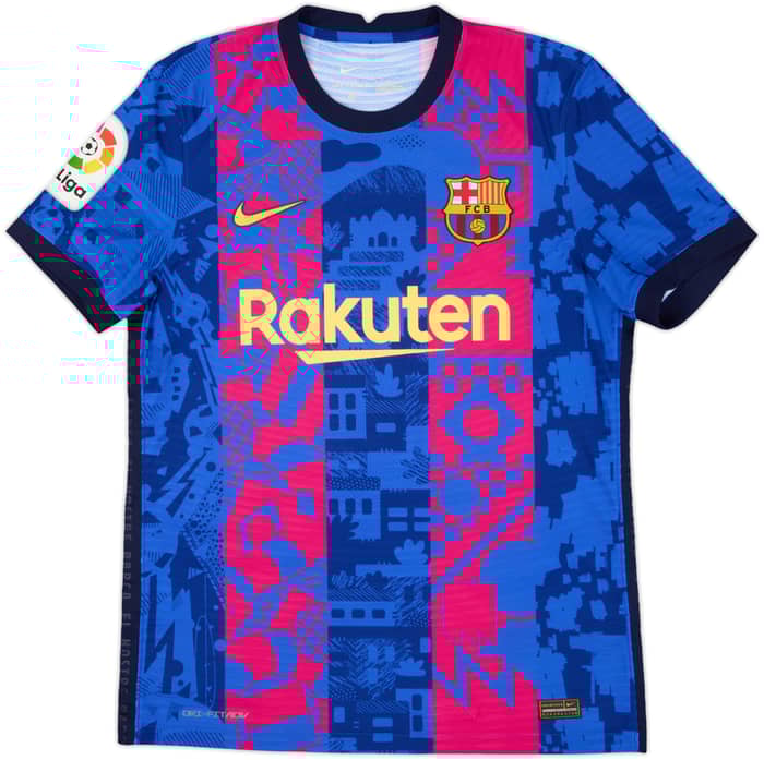 2021-22 Barcelona Authentic Third Shirt F.De Jong #21 - 6/10 - (M)