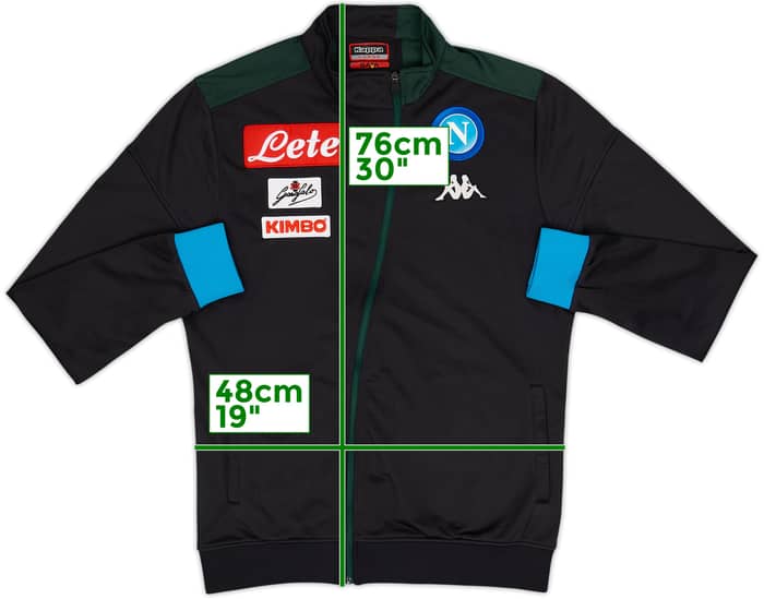 2018-19 Napoli Kappa Track Jacket - 8/10 - (L)