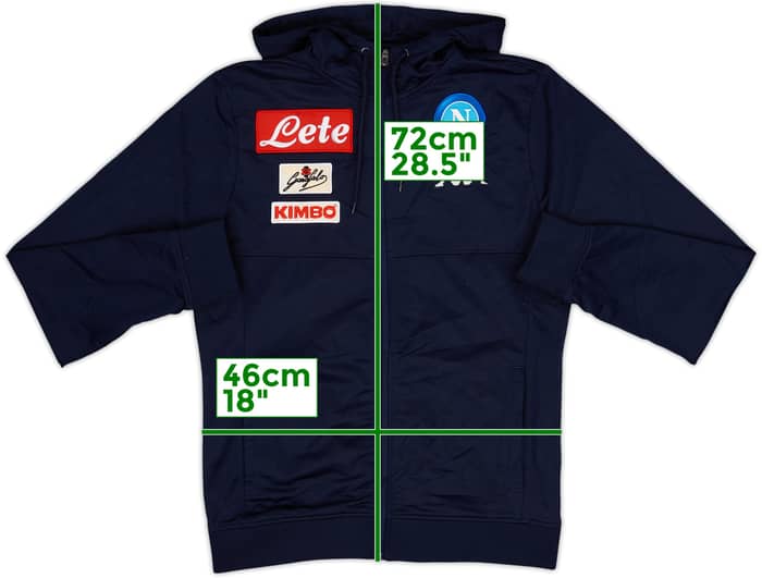 2015-16 Napoli Kappa Track Jacket - 7/10 - (M)