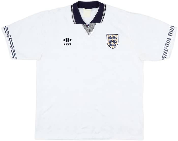 1990-92 England Home Shirt - 5/10 - (XXL)