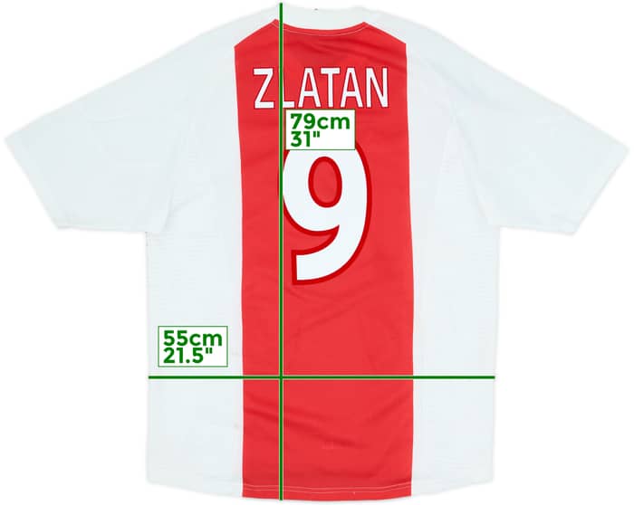 2002-04 Ajax Home Shirt Zlatan #9 - 5/10 - (M)