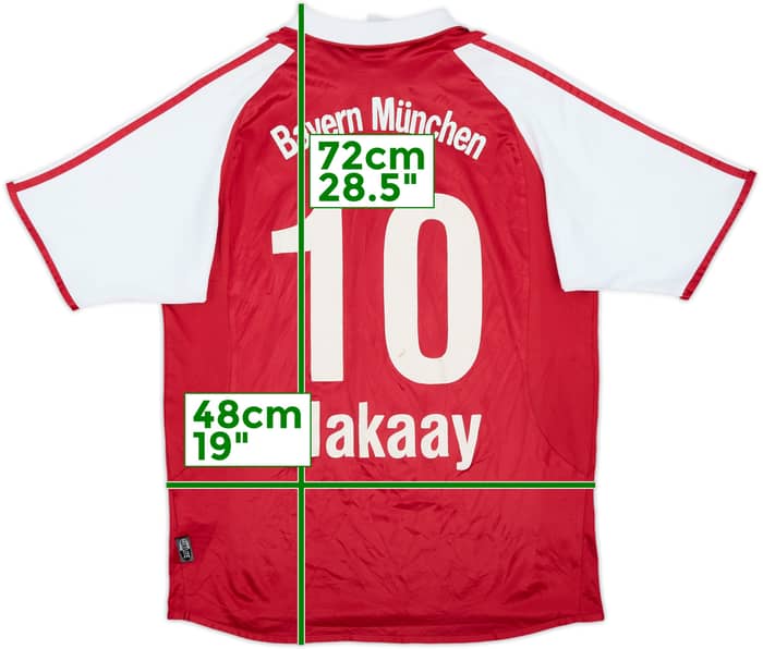 2003-04 Bayern Munich Home Shirt Makaay #10 - 6/10 - (XL.Boys)