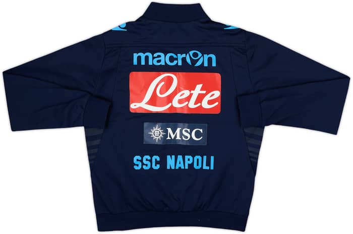 2013-14 Napoli Macron 1/4 Zip Drill Top - 8/10 - (L.Boys)