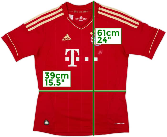 2011-13 Bayern Munich Home Shirt - 5/10 - (M.Boys)