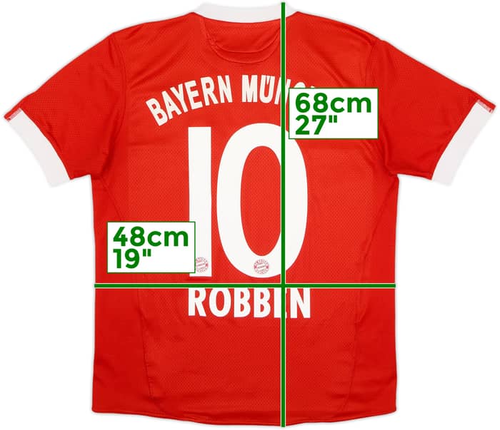 2009-10 Bayern Munich Home Shirt Robben #10 - 6/10 - (XL.Boys)