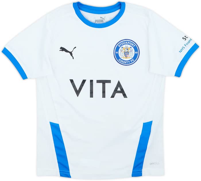 2020-21 Stockport Away Shirt - 7/10 - (S.Boys)