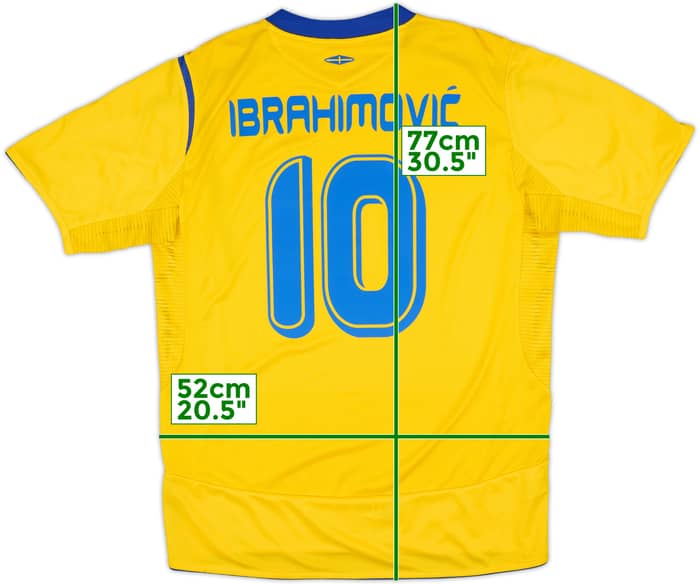 2005-06 Sweden Home Shirt Ibrahimovic #10 - 10/10 - (L)
