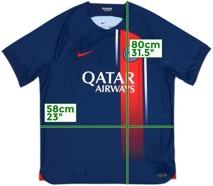 2023-24 Paris Saint-Germain Home Shirt - 10/10 - (XL)