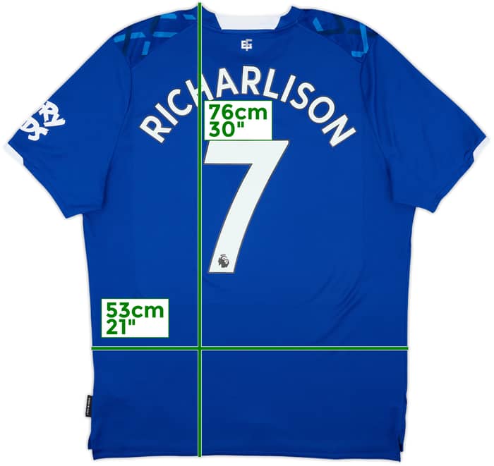 2019-20 Everton Home Shirt Richarlison #7 - 8/10 - (XL)