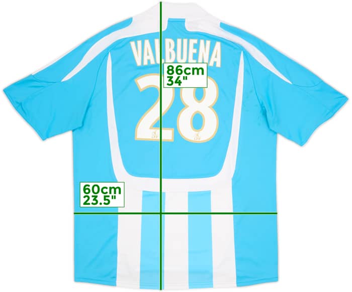 2007-08 Olympique Marseille Away Shirt Valbuena #28 - 5/10 - (XL)