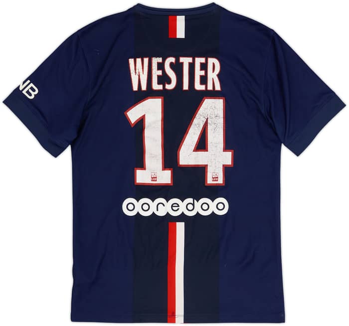 2014-15 Paris Saint-Germain Home Shirt Wester #14 - 4/10 - (S)