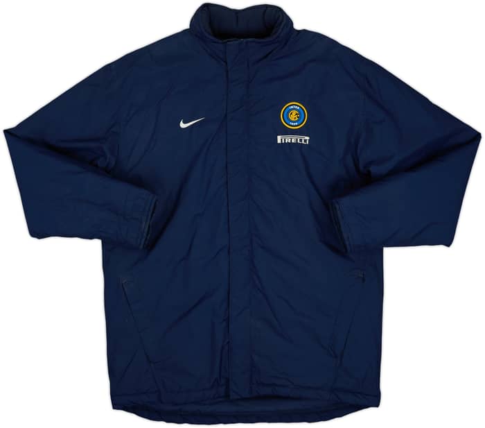 2003-04 Inter Milan Nike Hooded Padded Bench Coat - 8/10 - (M)
