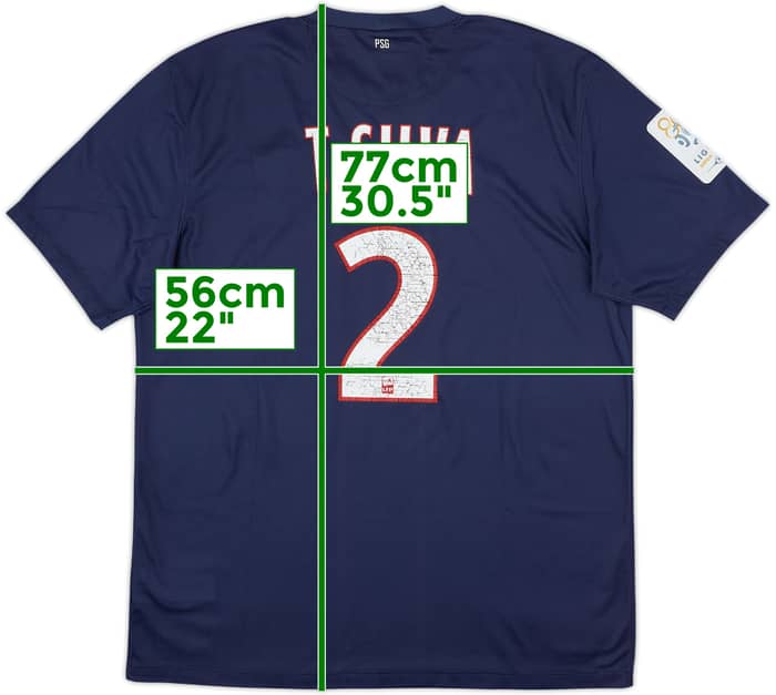 Camiseta de local del Paris Saint-Germain 2012-13 T.Silva #2 - 5/10 - (L)