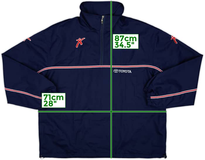 2003-04 Perugia Galex 1/4 Zip Drill Top - 8/10 - (XXL)