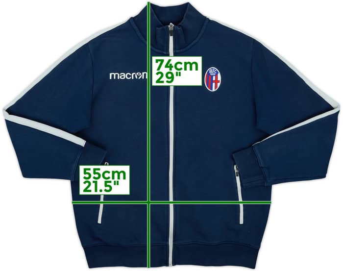 2018-19 Bologna Macron Track Jacket - 8/10 - (XL)