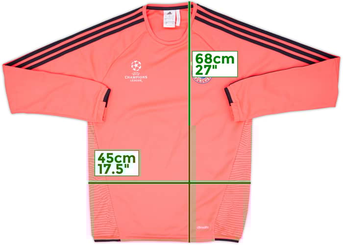 2015-16 Bayern Munich CL adidas Sweat Top - 10/10 - (S)