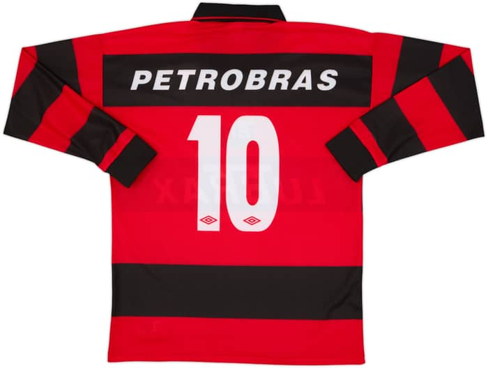 1999 Flamengo Home L/S Shirt #10 - 9/10 - (L)