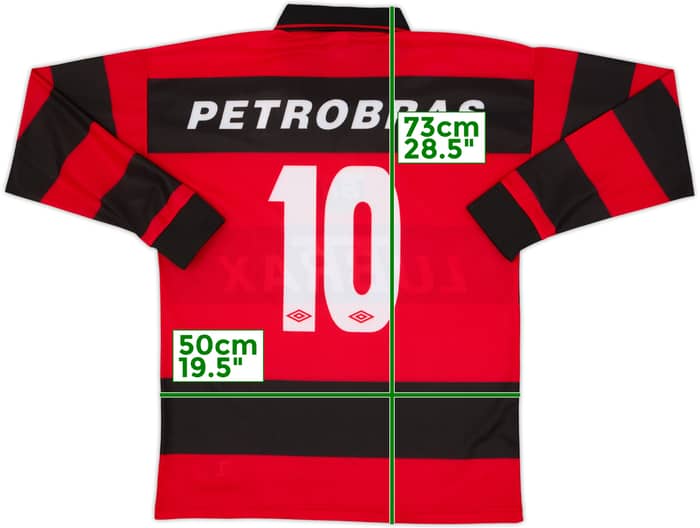 1999 Flamengo Home L/S Shirt #10 - 9/10 - (L)