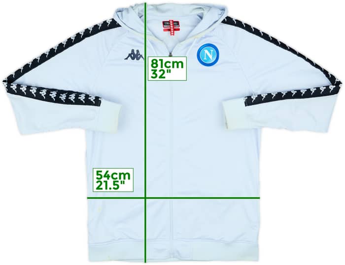 2018-19 Napoli Kappa Hooded Track Jacket - 4/10 - (XXL)