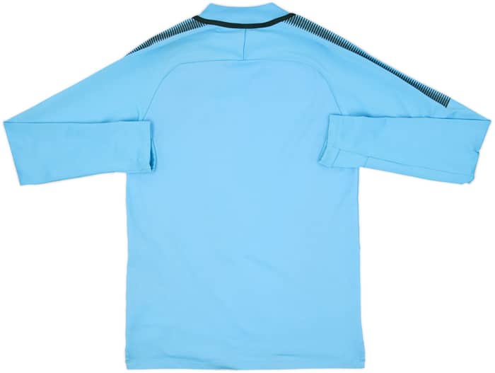 2018-19 Manchester City Nike 1/4 Zip Drill Top - 8/10 - (S)