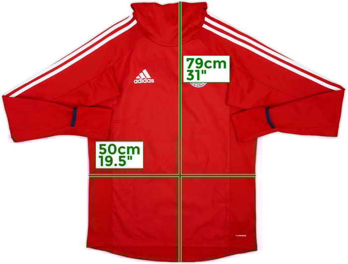 2017-18 Bayern Munich adidas Hooded Drill Top - 5/10 - (S)