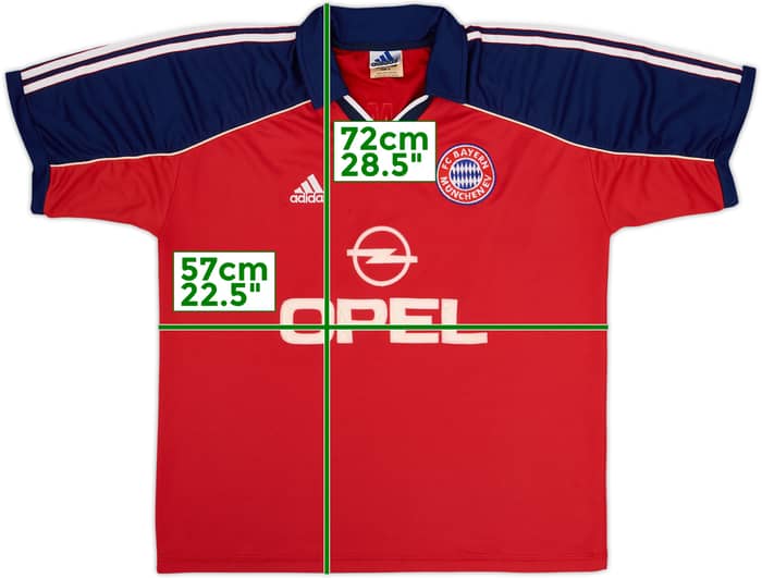 1999-01 Bayern Munich Home Shirt - 6/10 - (L)