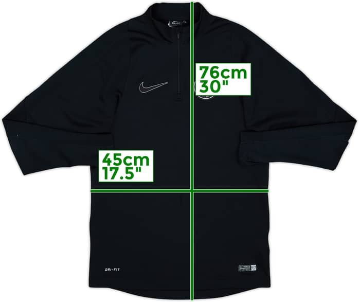 Top de entrenamiento con cierre de 1/4 Nike del Paris Saint-Germain 2015-16 - 6/10 - (S)