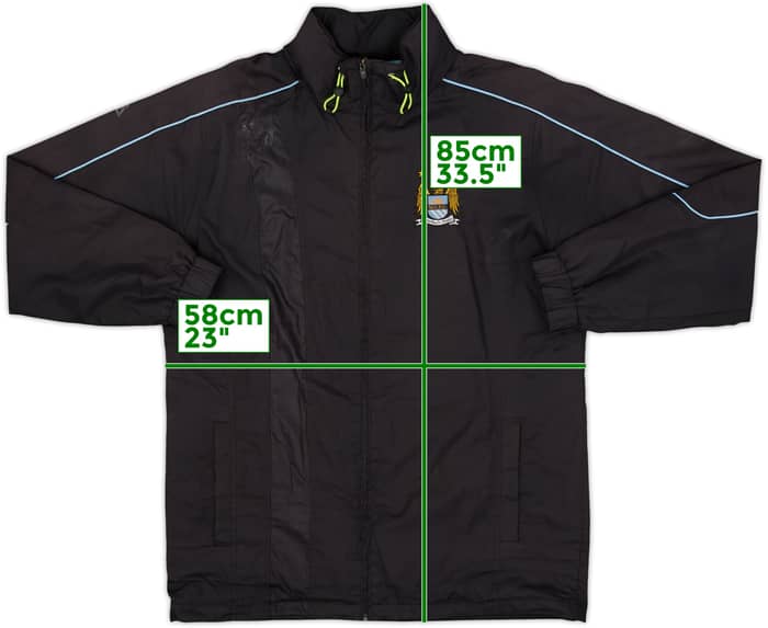 2007-08 Manchester City Le Coq Sportif Hooded Rain Jacket - 4/10 - (L)