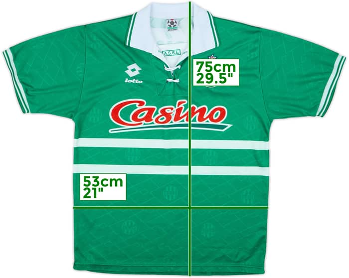 1995-97 Saint Etienne Home Shirt - 6/10 - (L)