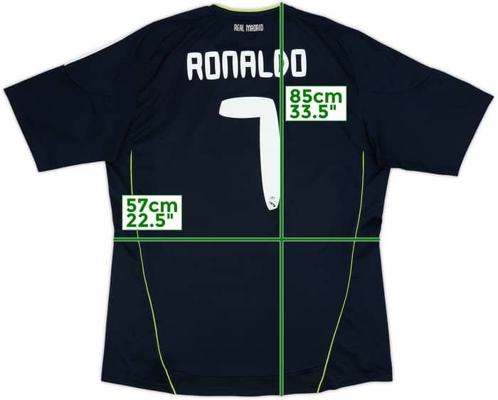 Camiseta de visitante del Real Madrid 2010-11 Ronaldo #7 - 7/10 - (XL)
