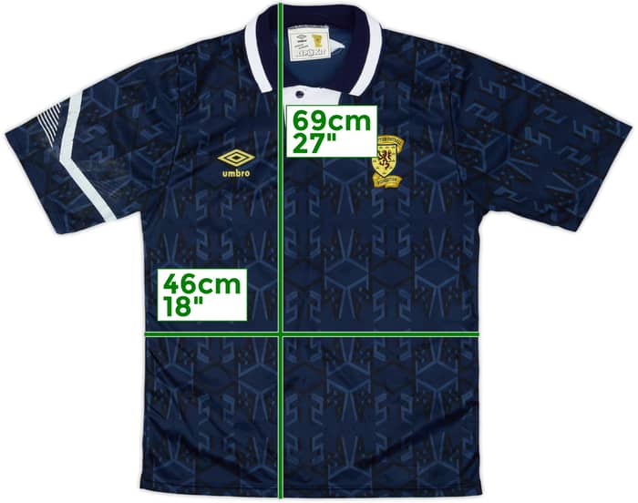 1991-94 Scotland Home Shirt - 8/10 - (S)