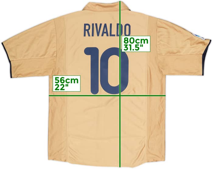 2001-03 Barcelona Away Shirt Rivaldo #10 - 10/10 - (L)