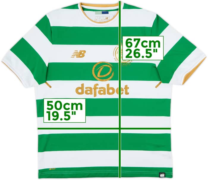 2017-18 Celtic 'Lisbon Lions 50th Anniversary' Home Shirt - 7/10 - (M)