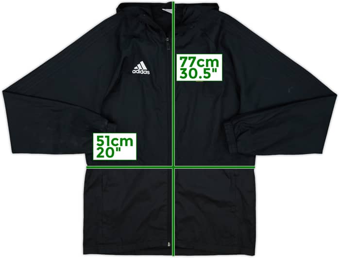 2017-18 Northern Ireland adidas Hooded Rain Jacket - 8/10 - (M)