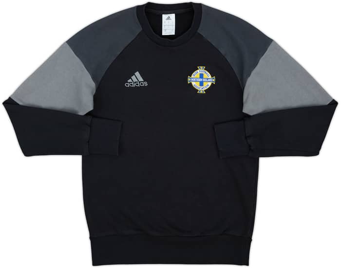 2016-17 Northern Ireland adidas Sweat Top - 8/10 - (S)