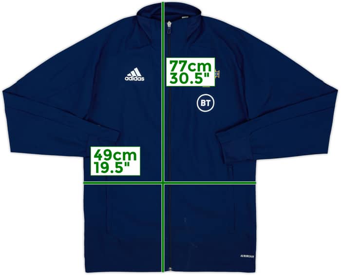 2019-20 Northern Ireland adidas Track Jacket - 8/10 - (S)