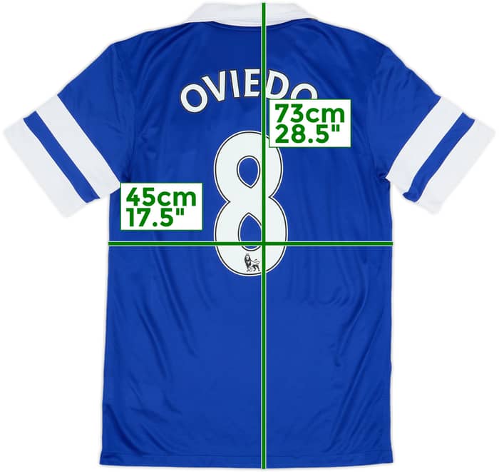 Camiseta de local de Everton 2013-14 Oviedo #8 - 6/10 - (S)