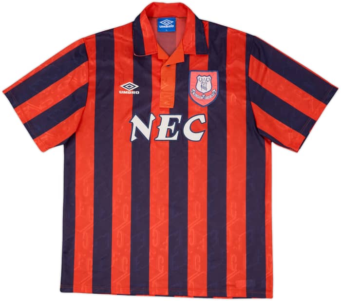 1992-94 Everton Camiseta de visitante - 8/10 - (XL)