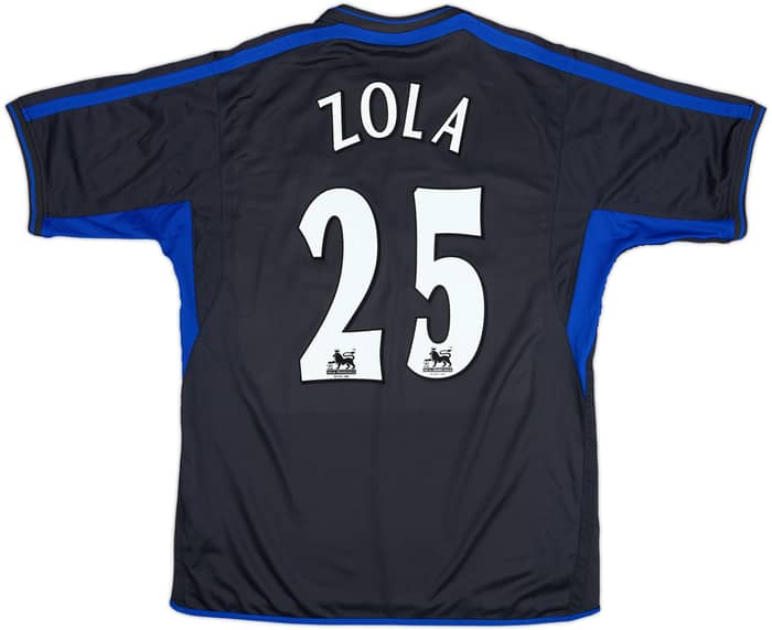 2002-04 Chelsea Away Shirt Zola #25 - 9/10 - (XL)