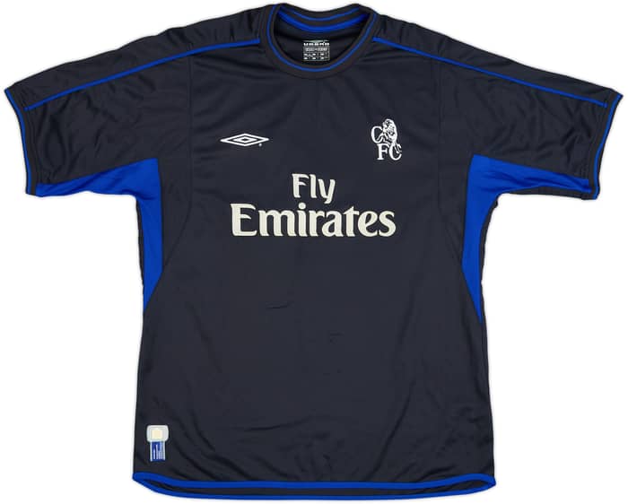 2002-04 Chelsea Away Shirt Zola #25 - 9/10 - (XL)