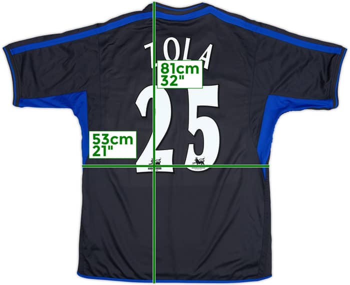 2002-04 Chelsea Away Shirt Zola #25 - 9/10 - (XL)