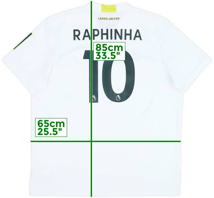 2021-22 Leeds United Home Shirt Raphinha #10 - 9/10 - (XXL)