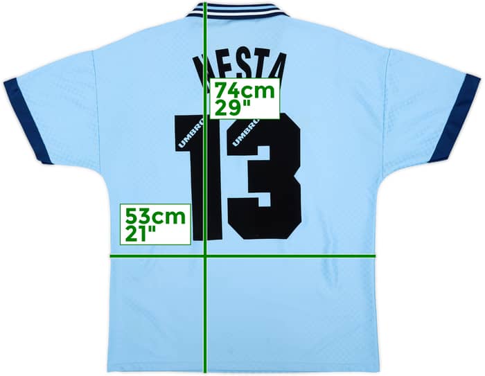 1996-97 Lazio Home Shirt Nesta #13 - 9/10 - (M)