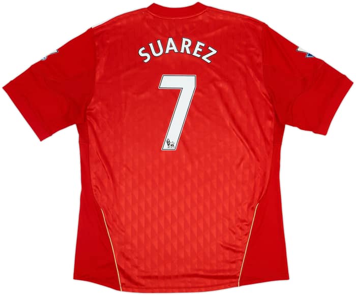 2010-12 Liverpool Home Shirt Suarez #7 - 7/10 - (XXL)